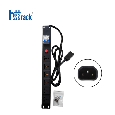 Thanh nguồn PDU Universal 6 Port - Phích cắm C14
