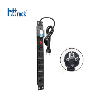 Thanh nguồn PDU Universal 6 Port - Phích cắm 2 Chấu (HTT-PDU6P2C)