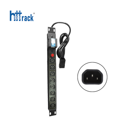 Thanh nguồn PDU C13 6 Port - Phích cắm C14 (HTT-PDUC136PC14)