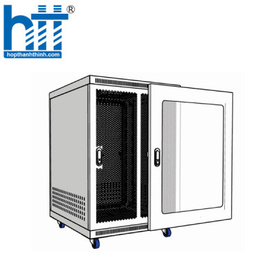 Tủ mạng UNIRACK 15U sâu D500 cửa mica (UNR N15UD500 MK)