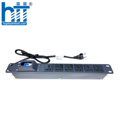 Thanh nguồn UniRack PDU 6 chấu đa  năng MCB 32A (UNR-P6M32/1U)