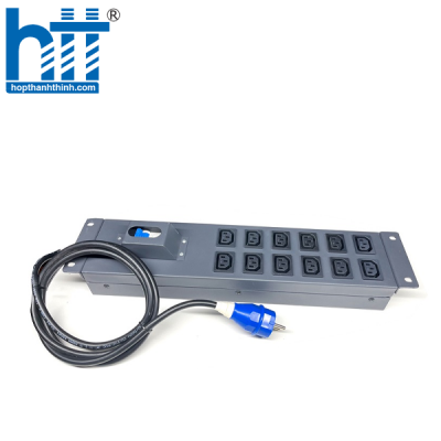 Thanh nguồn Unirack PDU 12 chấu C13 - MCB 20A (UNR-P12M20/2U-C13)