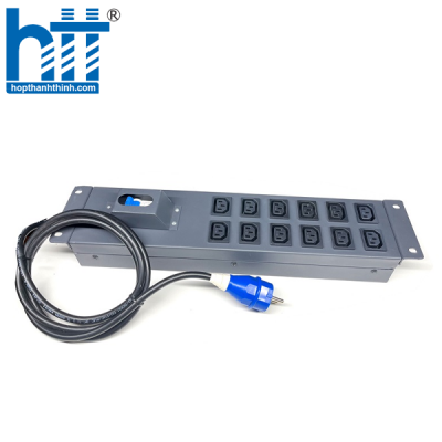 Thanh nguồn Unirack PDU 12 chấu C13 - MCB 32A (UNR-P12M32/2U-C13)