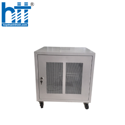Tủ mạng Teka Rack 10U D500 Màu Trắng Cửa Lưới Bánh Xe