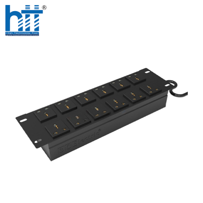 Thanh nguồn CElectric PDU 12 ổ cắm 3 chấu chuẩn đa dụng, cáp nguồn 03m - 3 x 2.5mm2 (3C-P19M12CAB2.5)