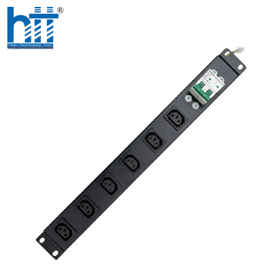 Ổ điện tủ mạng 3CElectric 06 ổ cắm C13, có MCB 2P 32A (3C-P19M06C13MCB32)