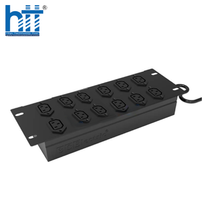 Ổ điện 3CElectric 19inch, 12 ổ cắm C13, dây cáp nguồn 3 mét (3C-P19M12C13CAB2.5)